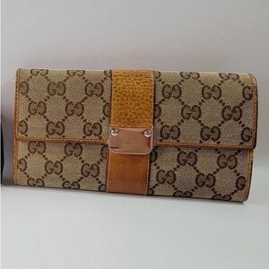 GUCCI Canvas Long Wallet